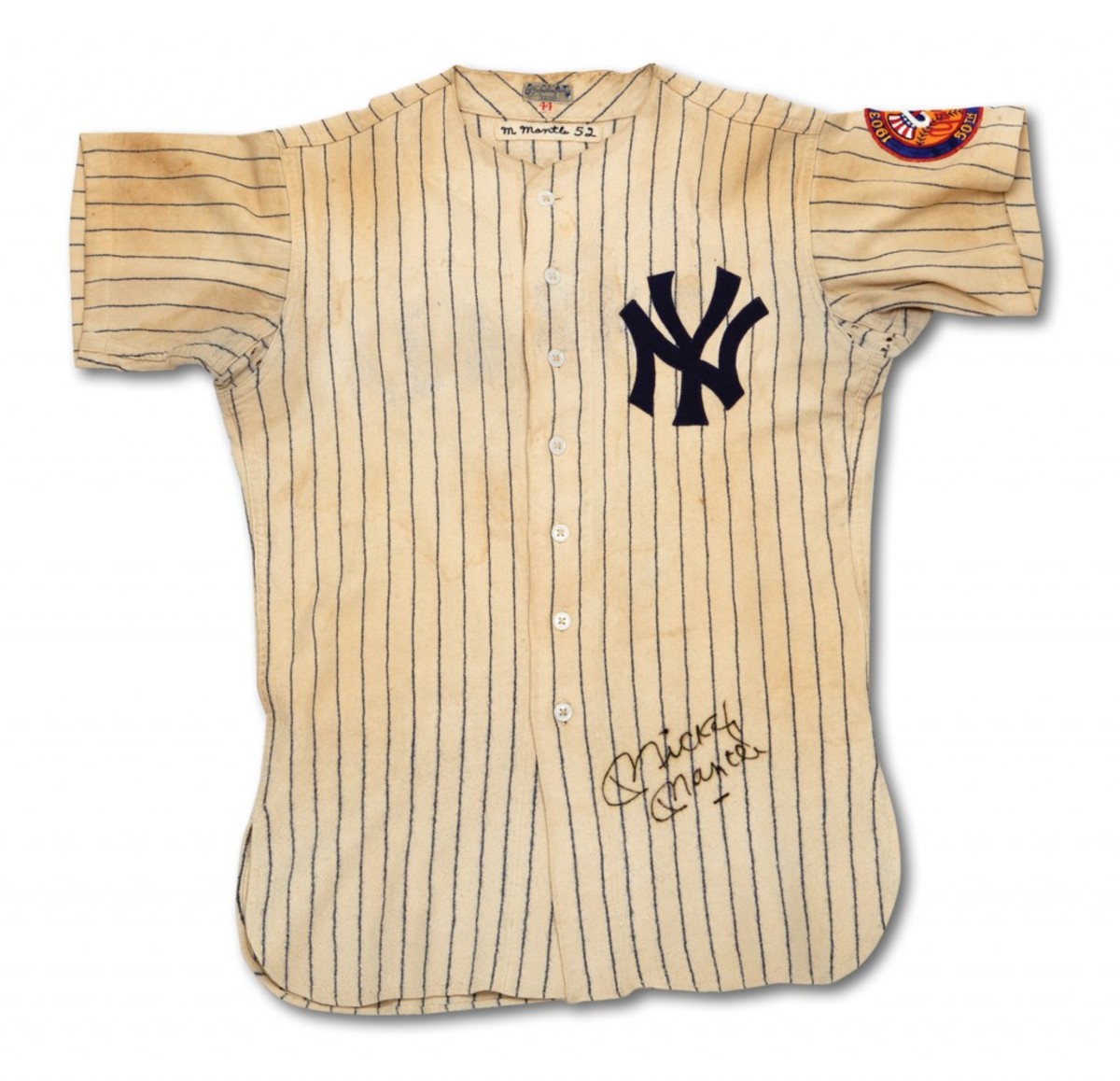 Rare Mitchell & Ness 1952 New York Yankees Mickey Mantle Jersey