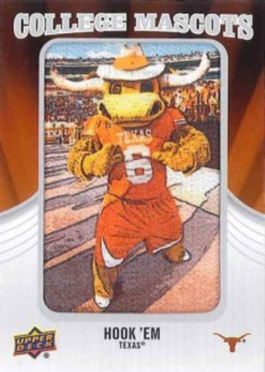 Brag-Photo-2012-Upper-Deck-Football-College-Mascotts-Texas-Longhorns-Hook-Em