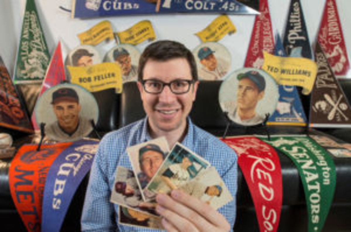  Michael Osacky began collecting vintage baseball cards when he was 17 years old, after his grandpa gave him a shoebox that was filled with baseball cards from the 1950s and ’60s. (Photos courtesy Michael Osacky)
