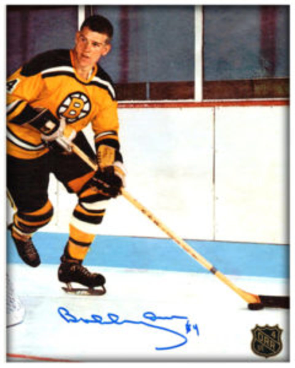  An 8-by-10-inch photograph autographed by Bobby Orr.