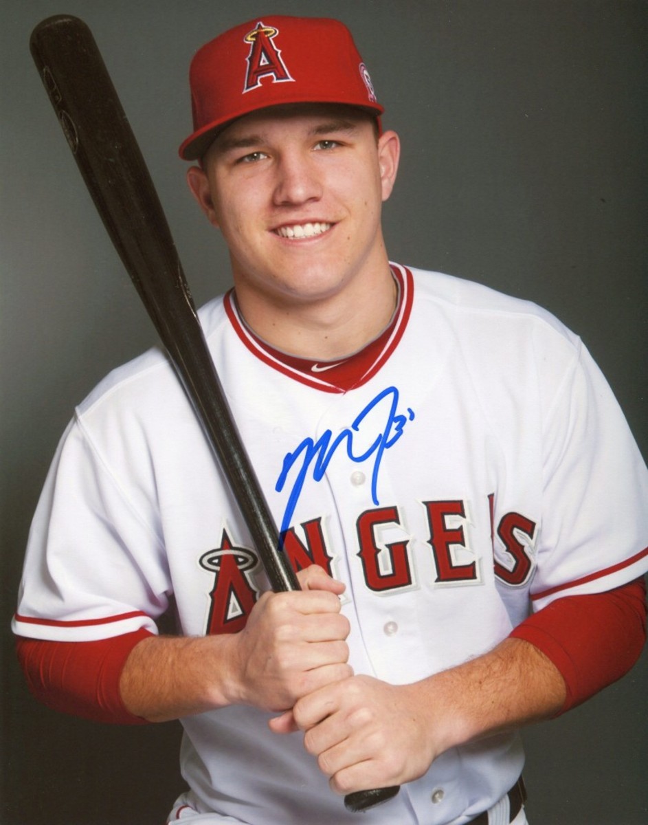 An example of an authentic autograph of star outfielder Mike Trout. Photo credit: PSA/DNA Authentication Services. 