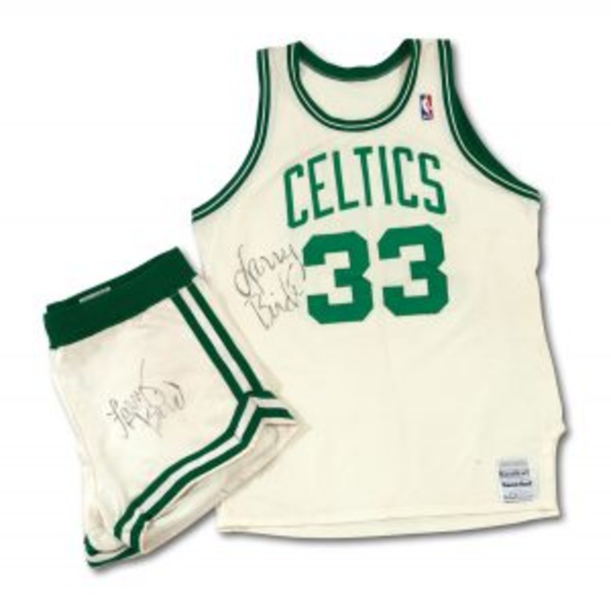 larry bird game worn jersey