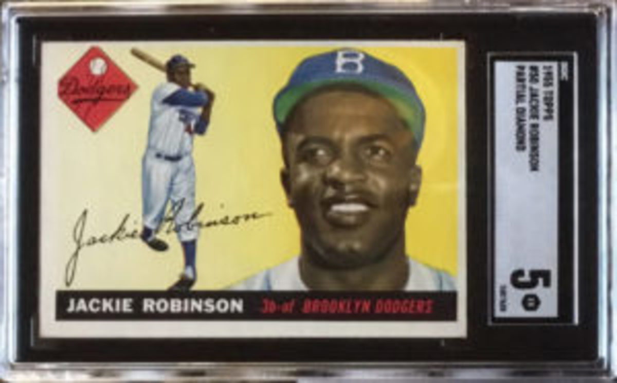 Sold at Auction: A 1955 Topps Jackie Robinson Baseball Card No. 50 (SGC 3.5  VG)