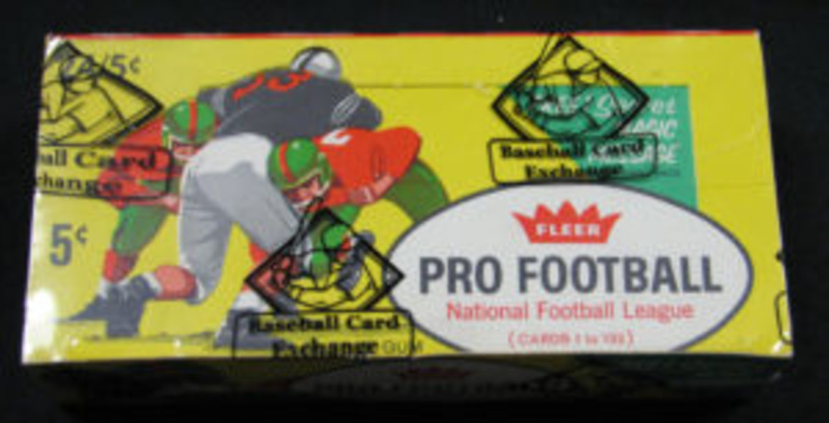  1961 Fleer Football full unopened wax box.
