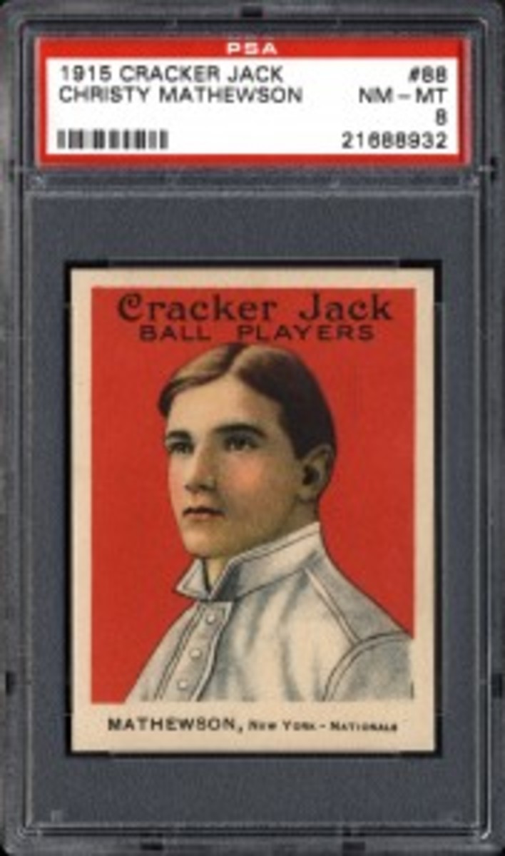 1915 Cracker Jack Christy Mathewson NM MT 8 front