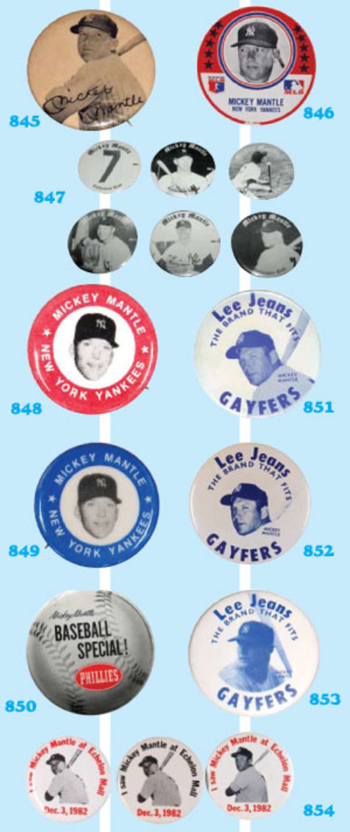 VINTAGE 1969 MLBPA Mickey Mantle Yankees 3 Inch Baseball Pin Button MLB  Promo