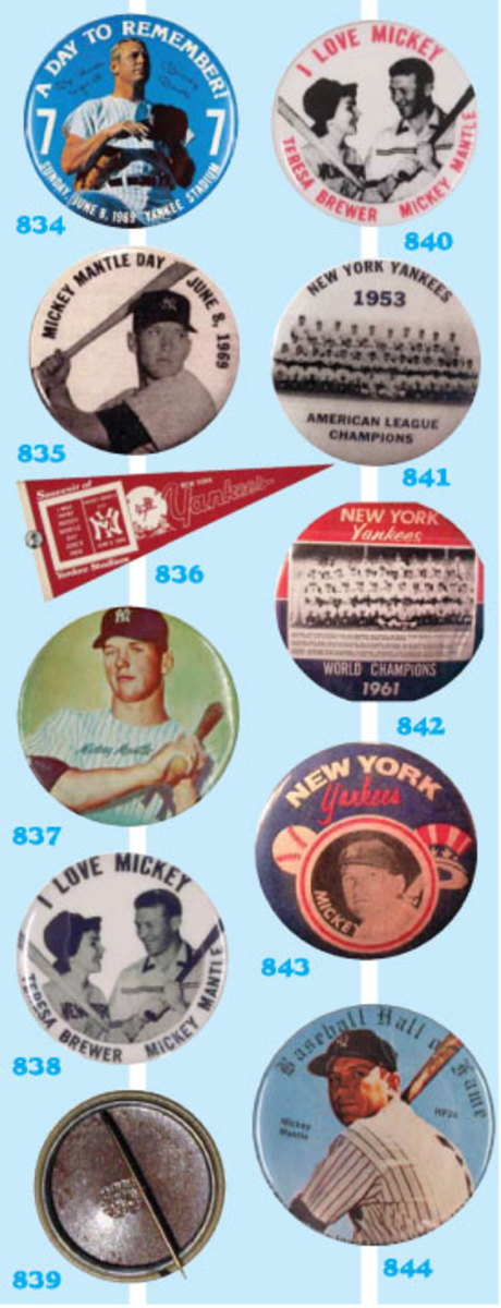 Mickey Mantle pins were an old-time favorite collectible - Sports  Collectors Digest