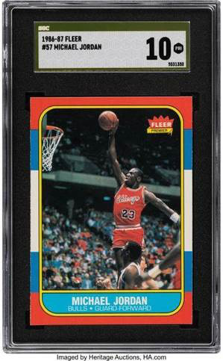 Michael Jordan 1986 Fleer rookie card sells for record price 