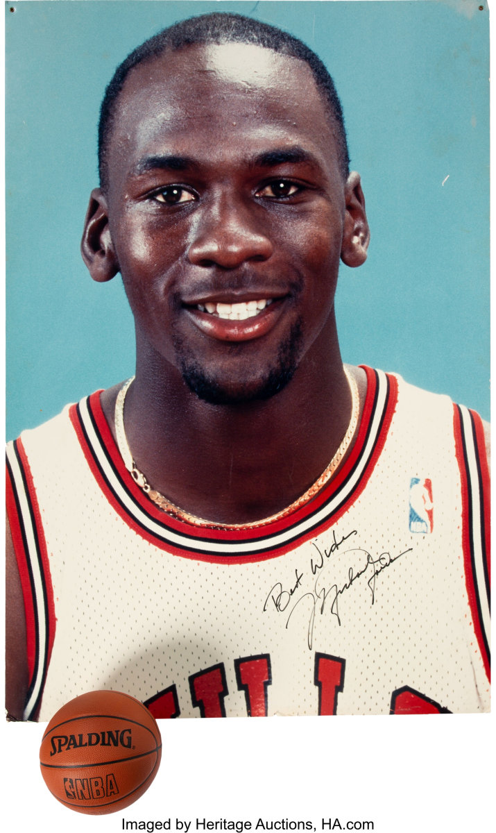Circa 1986 Michael Jordan Signed Massive Photograph_Heritage_Auctions