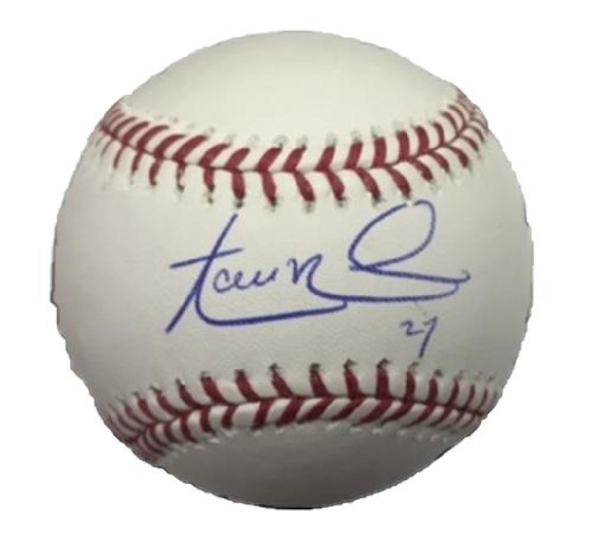 Aaron Nola autographed baseball