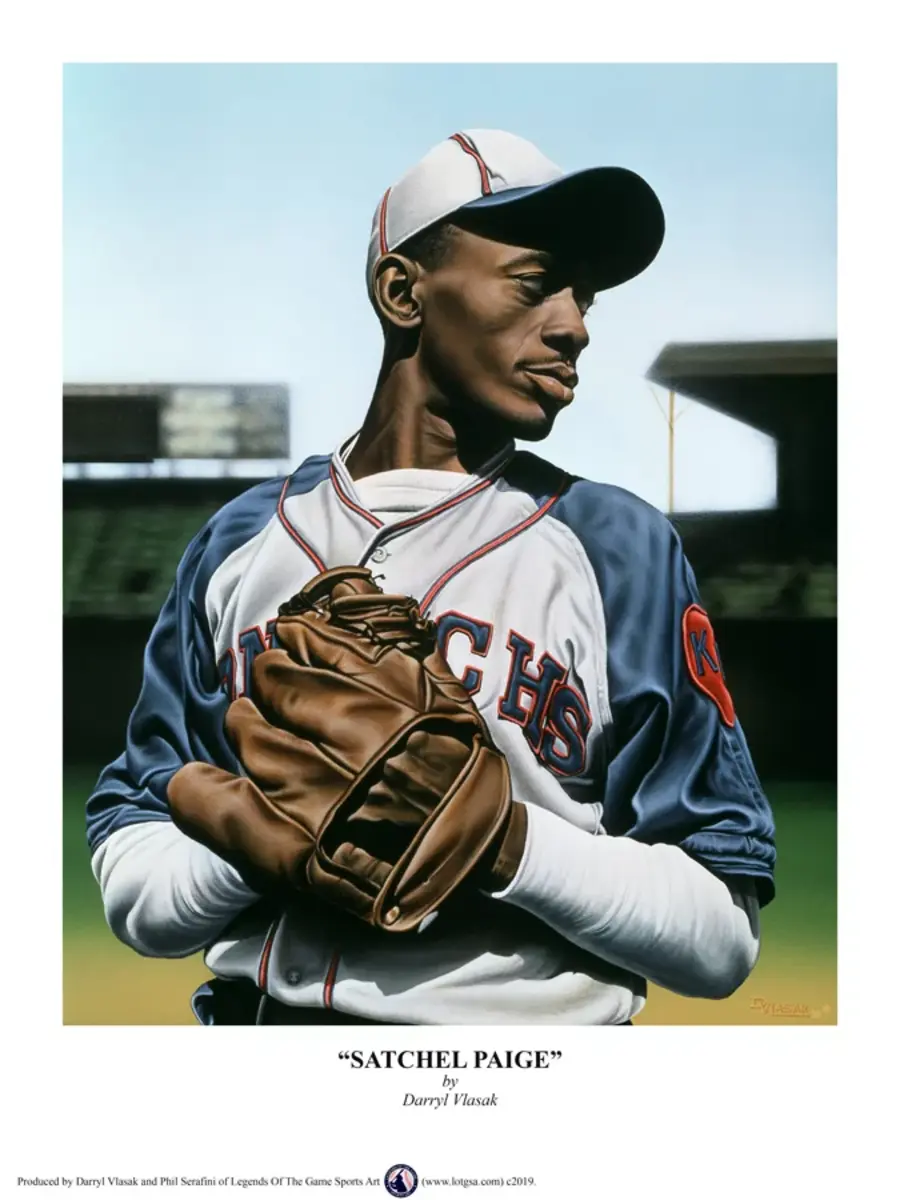 Satchel Paige Giclee from Legends of the Game