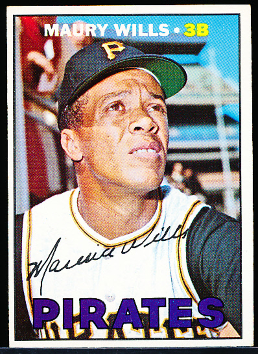 1967 Topps Baseball- #570 Maury Wills, Pirates, from Kevin Savage Cards