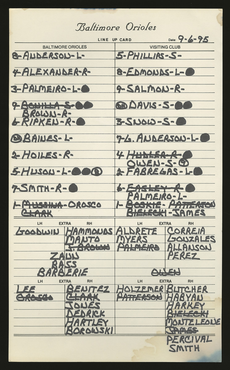 Apollo's greatest all-time baseball lineup card