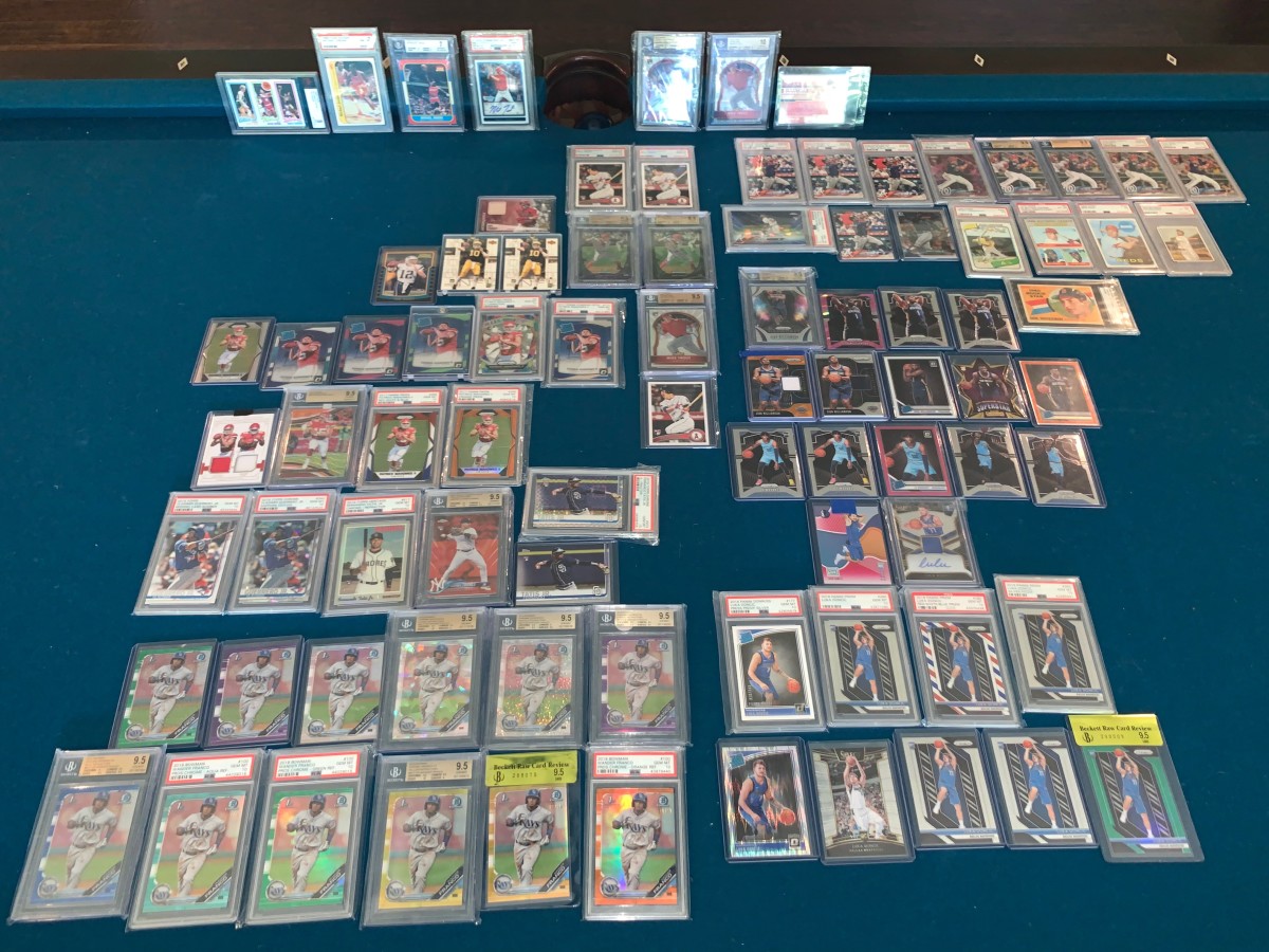 Mike Trout, Michael Jordan, Tom Brady, Patrick Mahomes and Wander Franco are among Keppinger’s top cards.