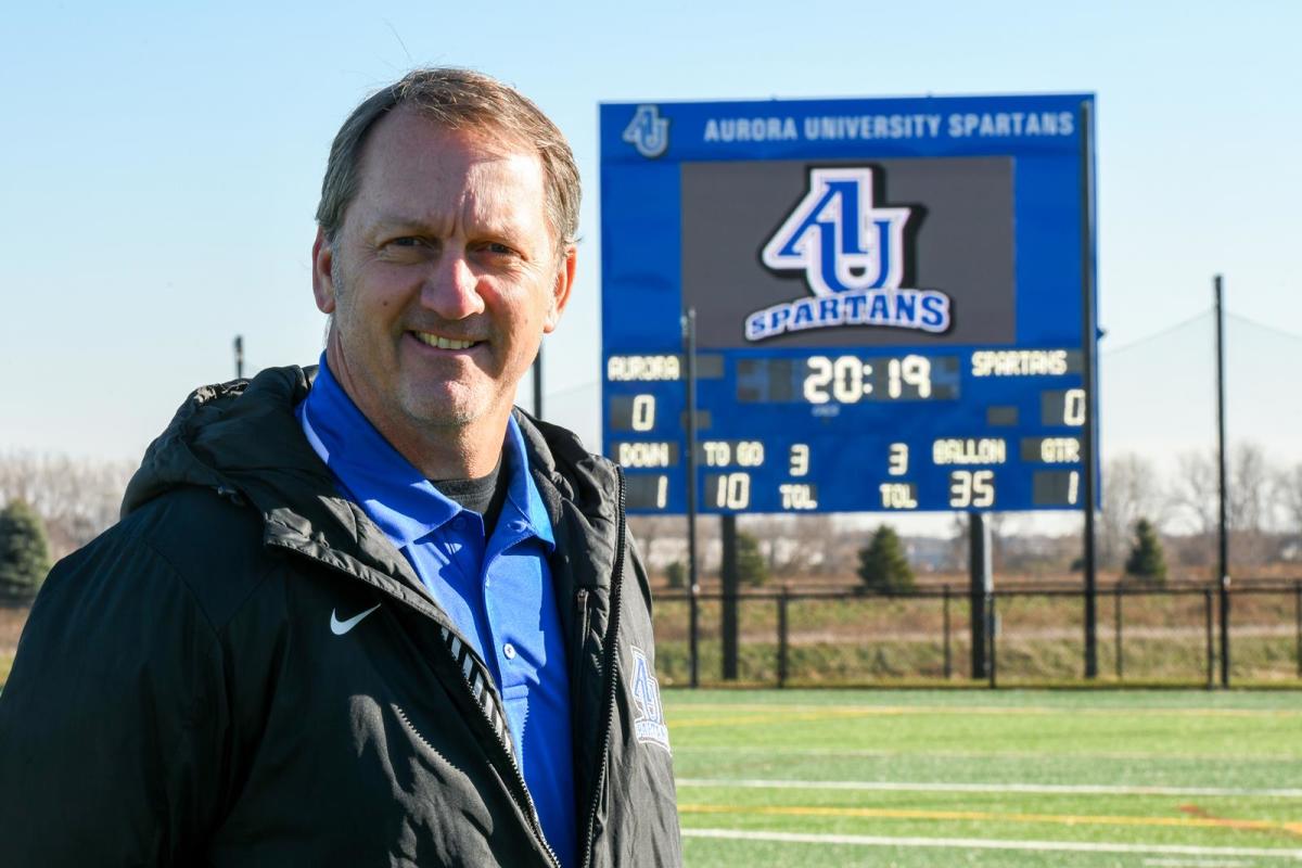 Don Beebe is currently the head football coach at Aurora University in Illiniois. Photo: Steve Woltmann Photography