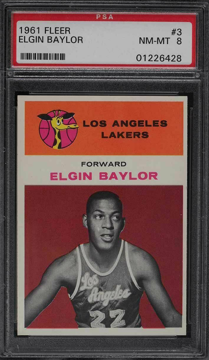 Elgin Baylor's 1961 Fleer rookie card.
