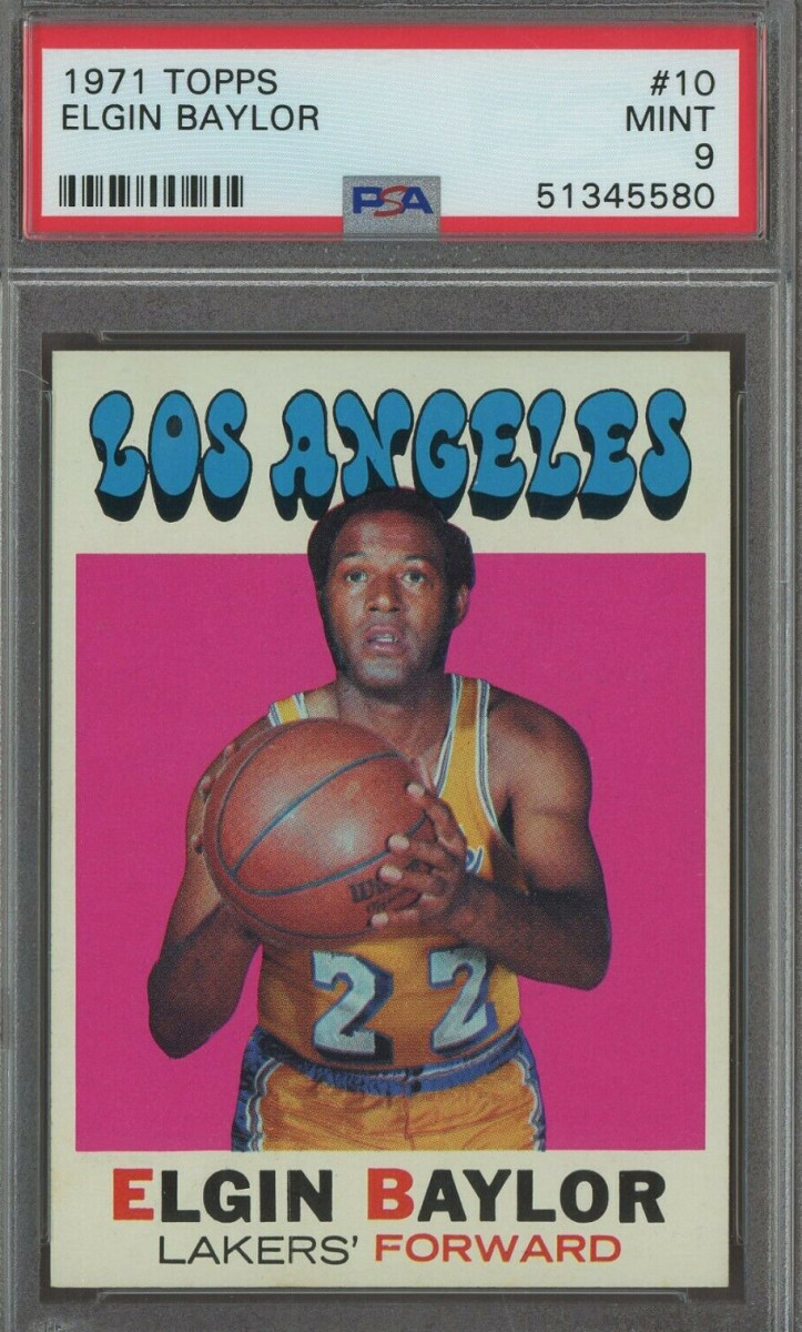 Sold at Auction: AUTOGRAPHED JERRY WEST BASKETBALL CARD (B)