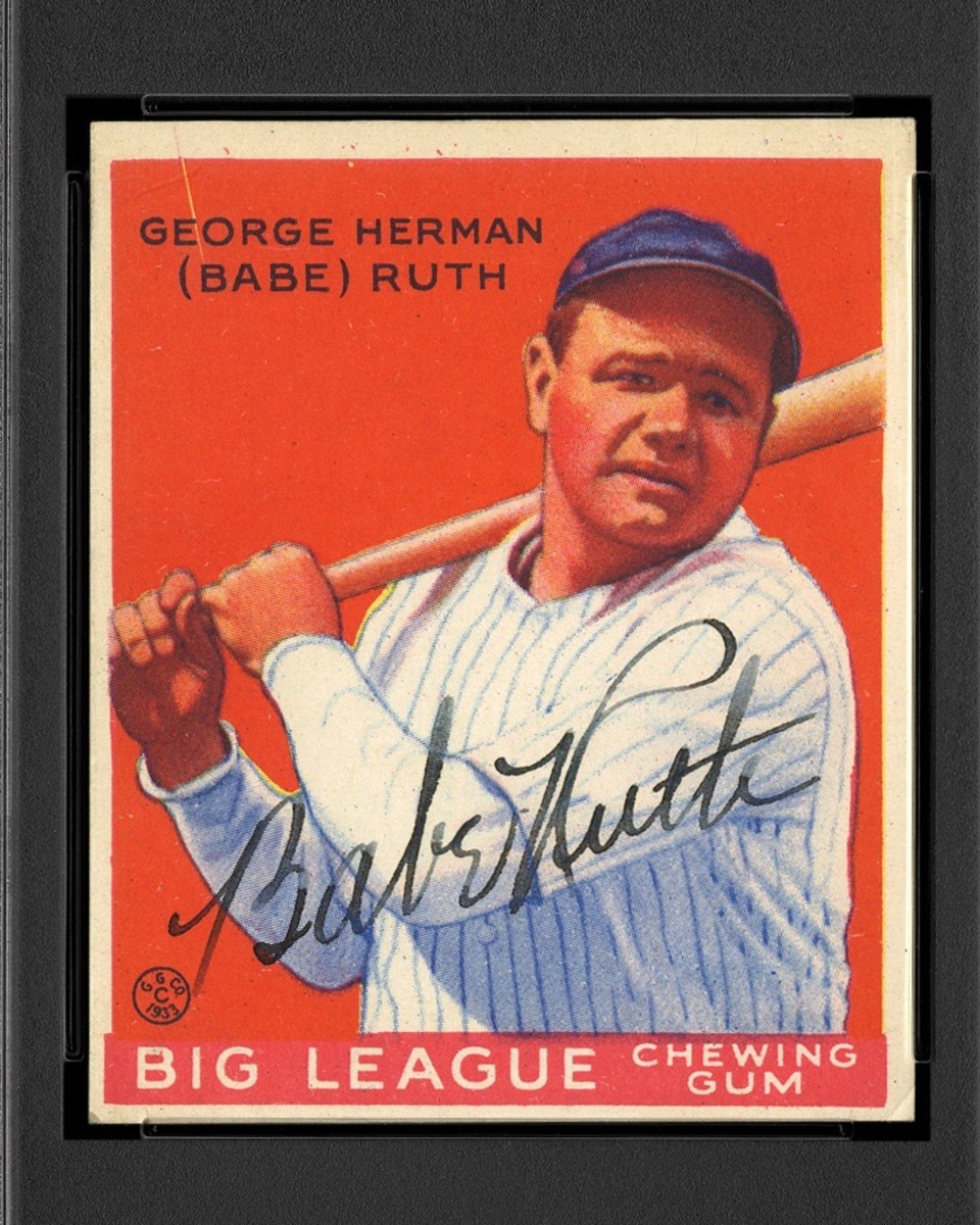 Babe Ruth Goudey Sports Cards & Tobacco Card