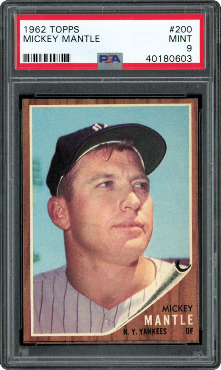 1962 Topps Mickey Mantle card.
