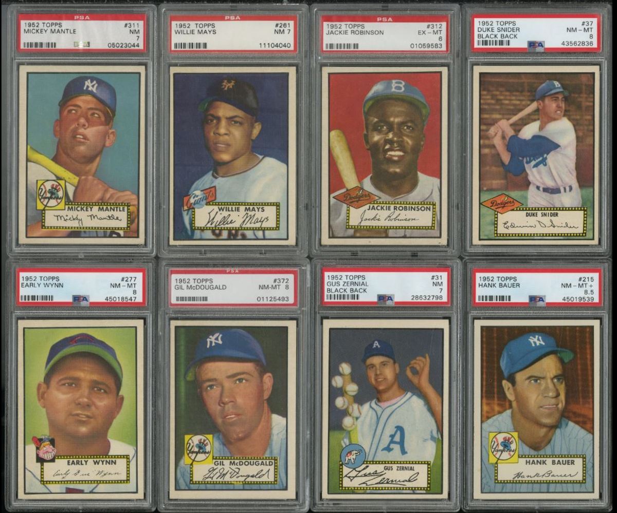 1952 Topps Baseball set available in Charitybuzz Trading Card Auction.