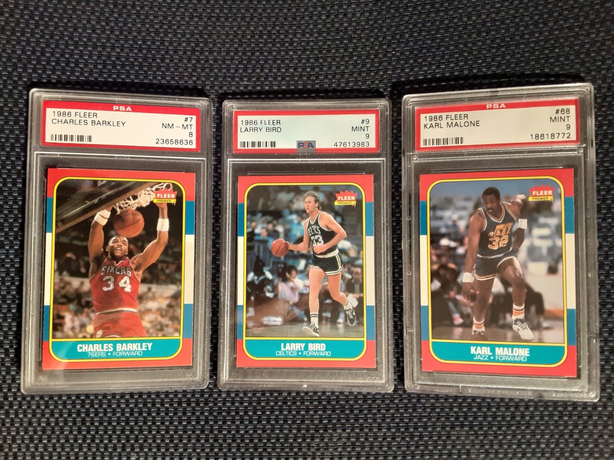 1986 Fleer Basketball set in the Charitybuzz Trading Card Auction.