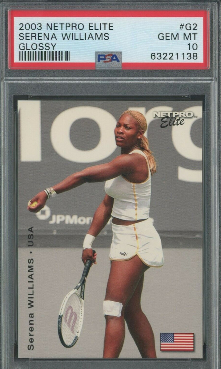 2003 Netpro Elite Serena Williams rookie card.