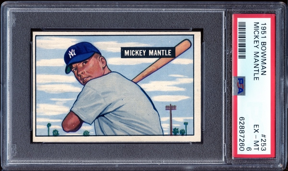 1951 Bowman Mickey Mantle card.