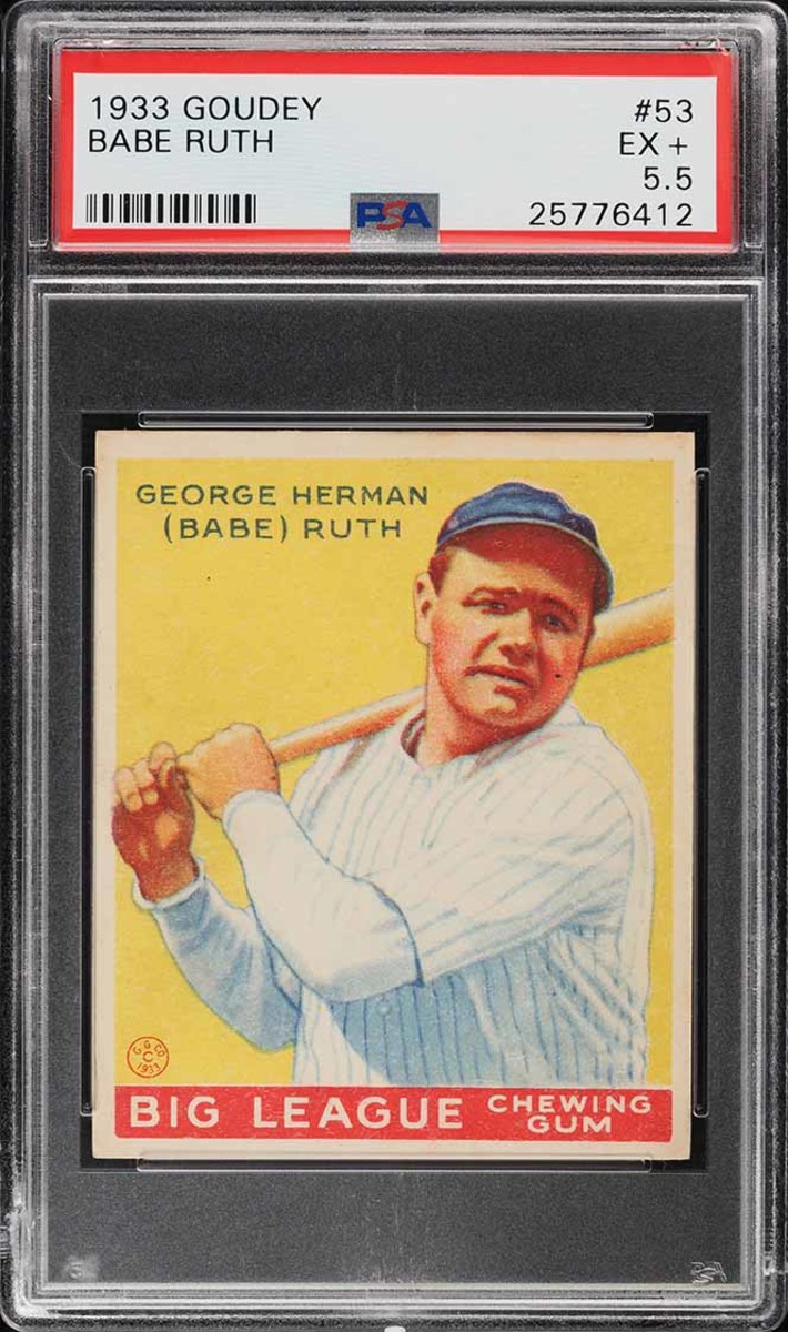 1933 Goudey Babe Ruth #53 card.