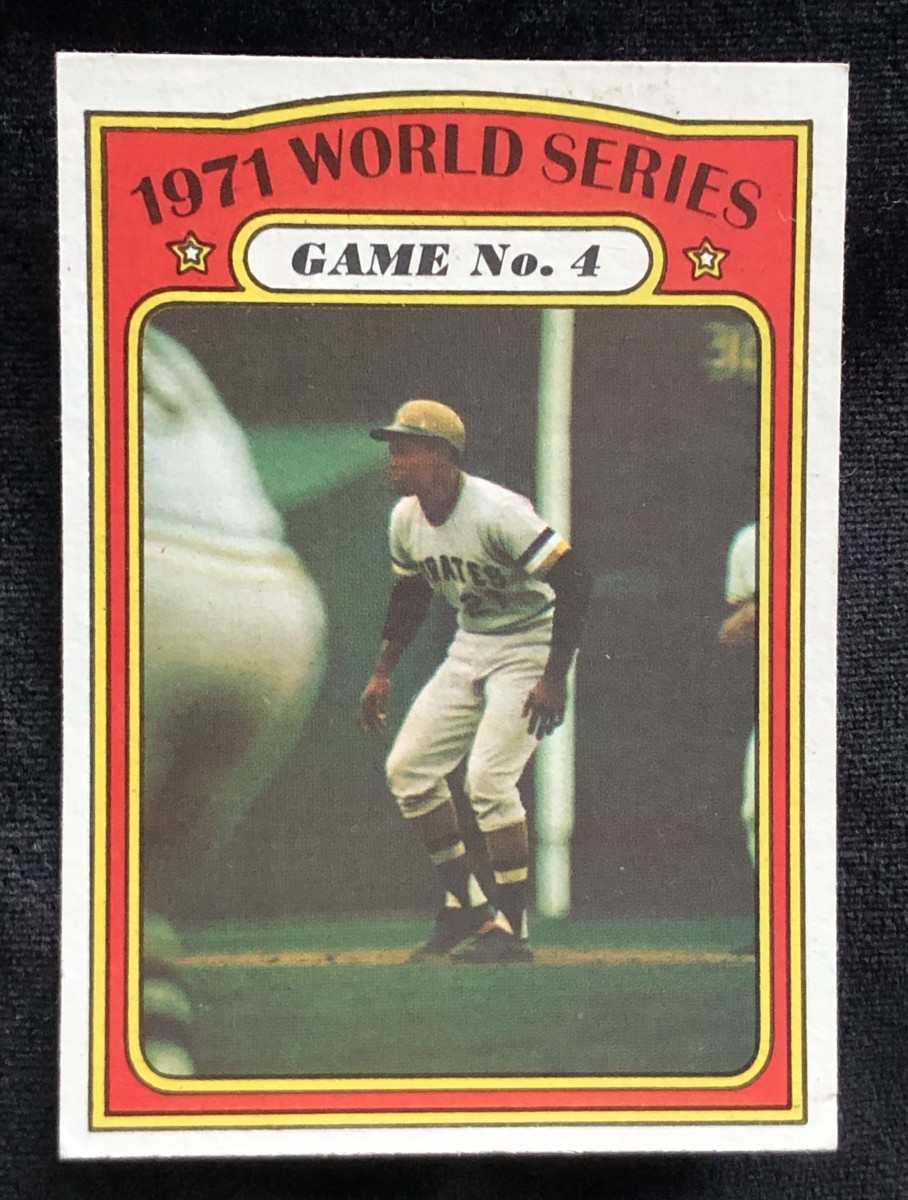 1972 Topps card of Roberto Clemente from 1971 World Series.
