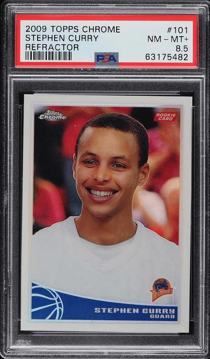 2009 Topps Chrome Stephen Curry Refractor.