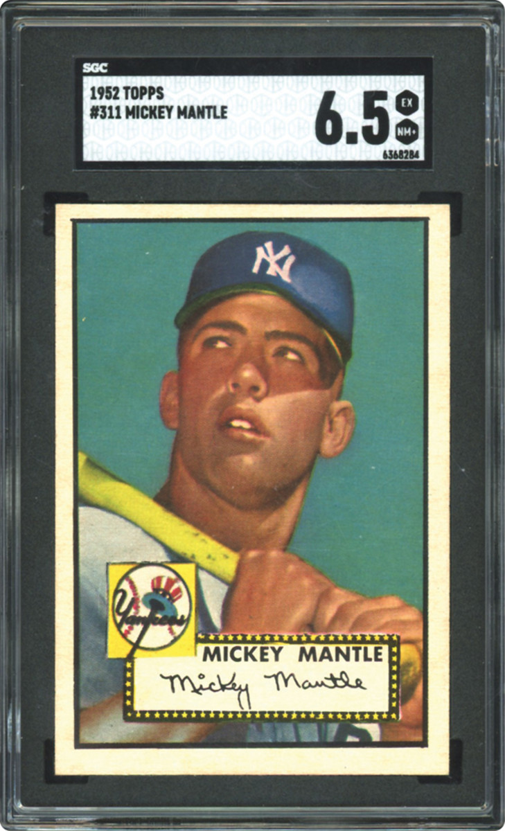 A high-grade 1952 Mickey Mantle #311.