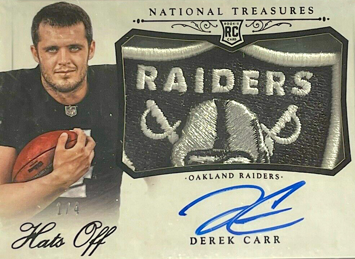 Derek Carr 2014 Sp Authentic Raiders Rookie Rc #10