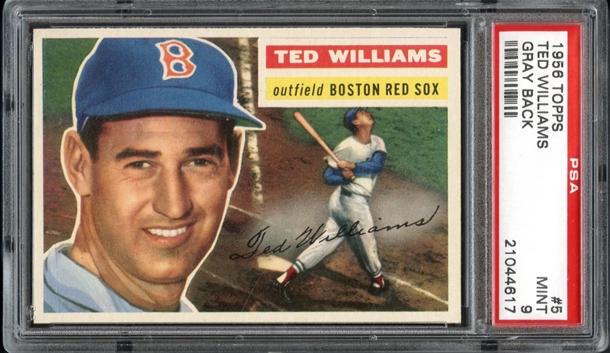 A 1956 Topps Ted Williams.