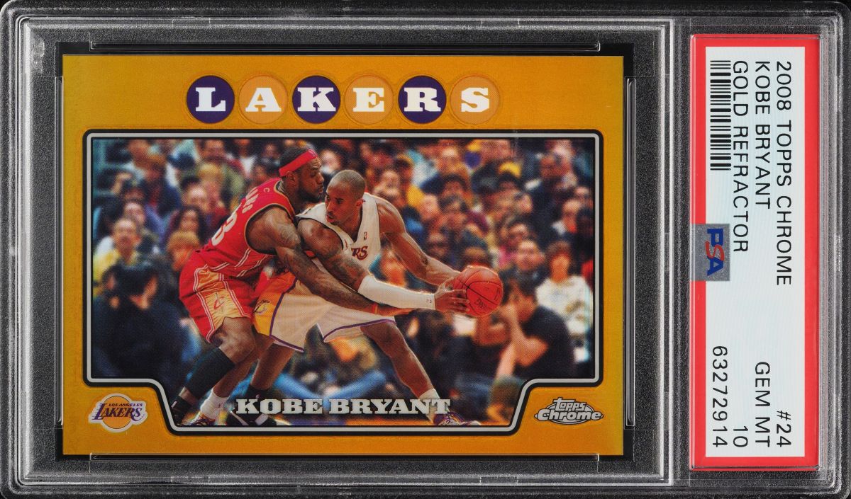 Kobe/LeBron Topps Gold Refractor sets record in PWCC Premier