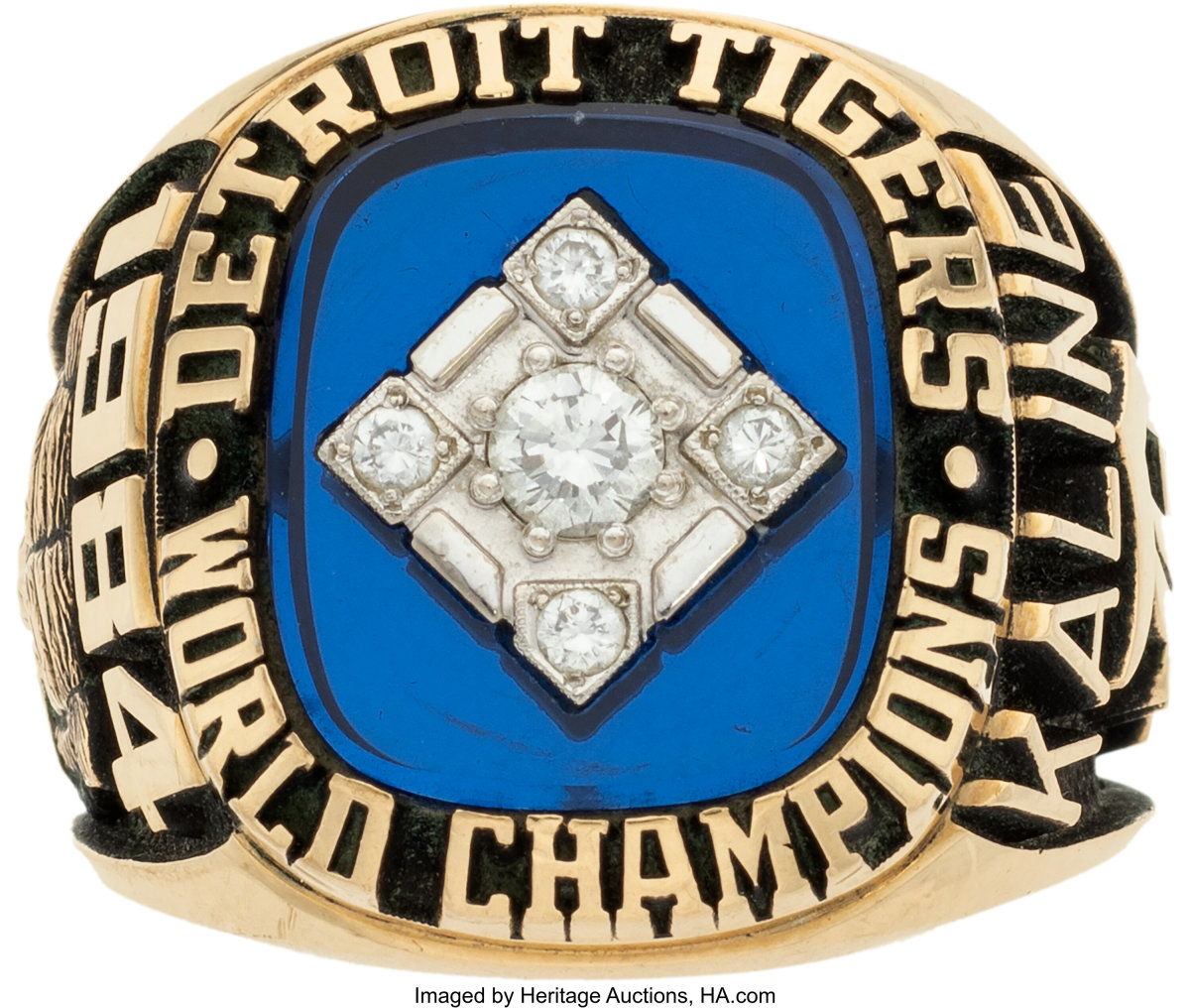 A 1984 World Series ring from the Al Kaline Collection.
