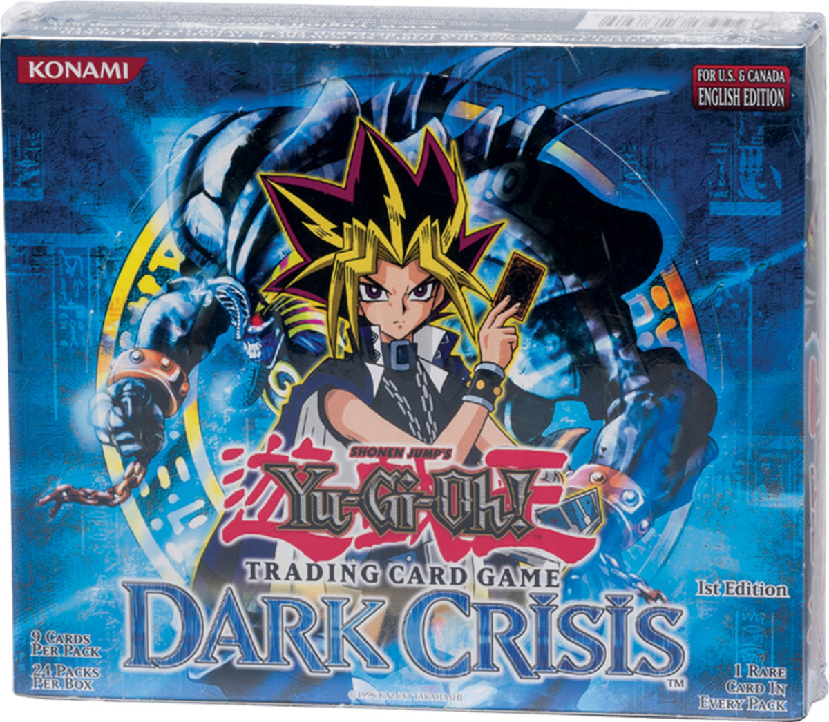 A 2003 Yu-Gi-Oh! Dark Crisis first-edition unopened Booster Box from.