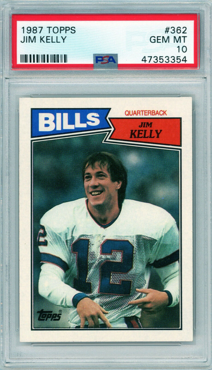 1987 Topps Jim Kelly card.