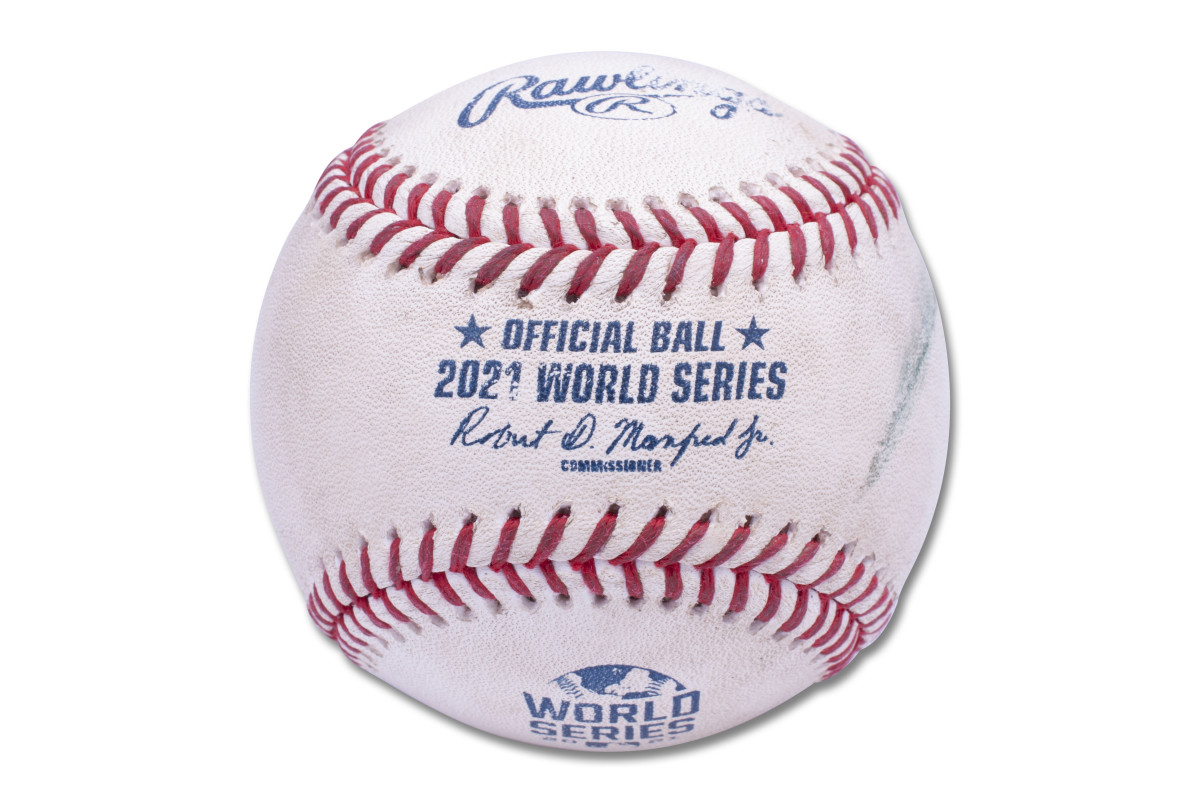 Home run ball hit by Freddie Freeman in Game 6 of the 2021 World Series.