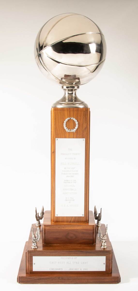 Bill Russell's 1964-65 NBA MVP award.