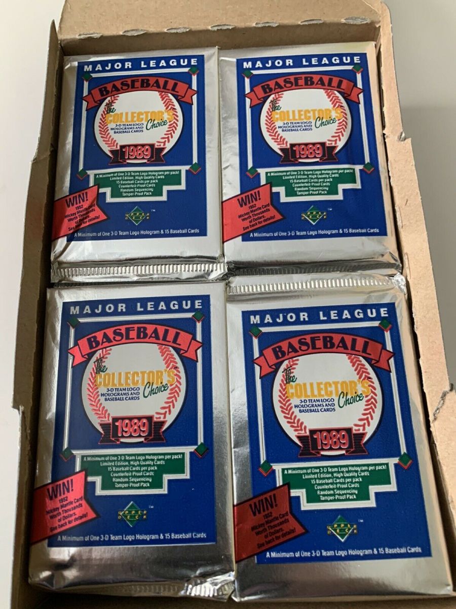 1989 Upper Deck Baseball card packs.