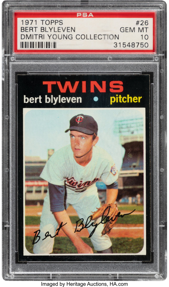 1971 Topps Bert Blyleven rookie card.