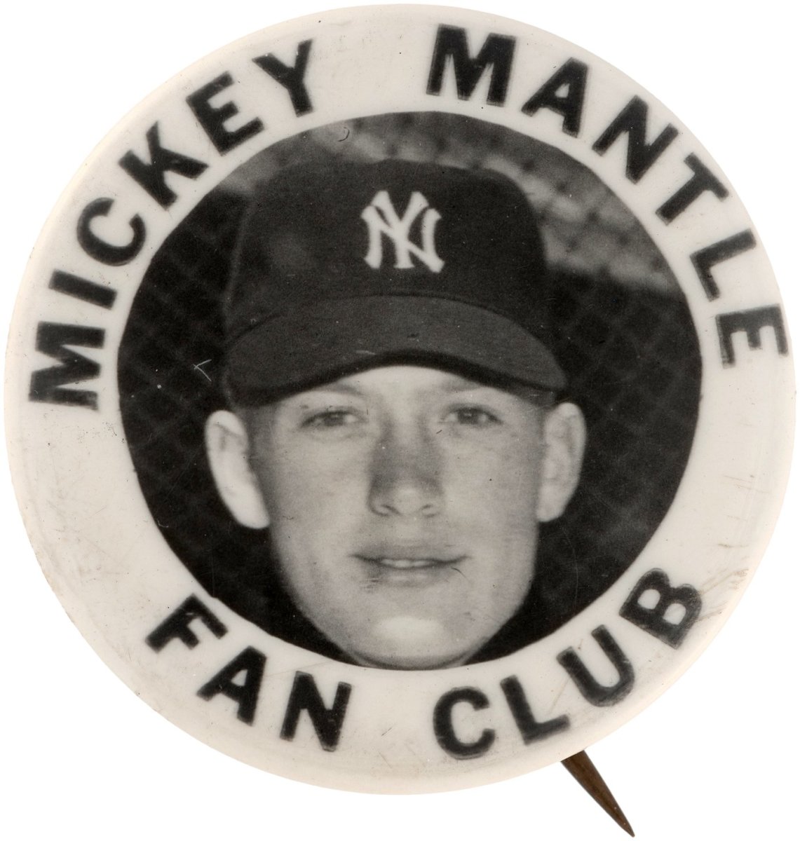 Mickey Mantle fan club pin.