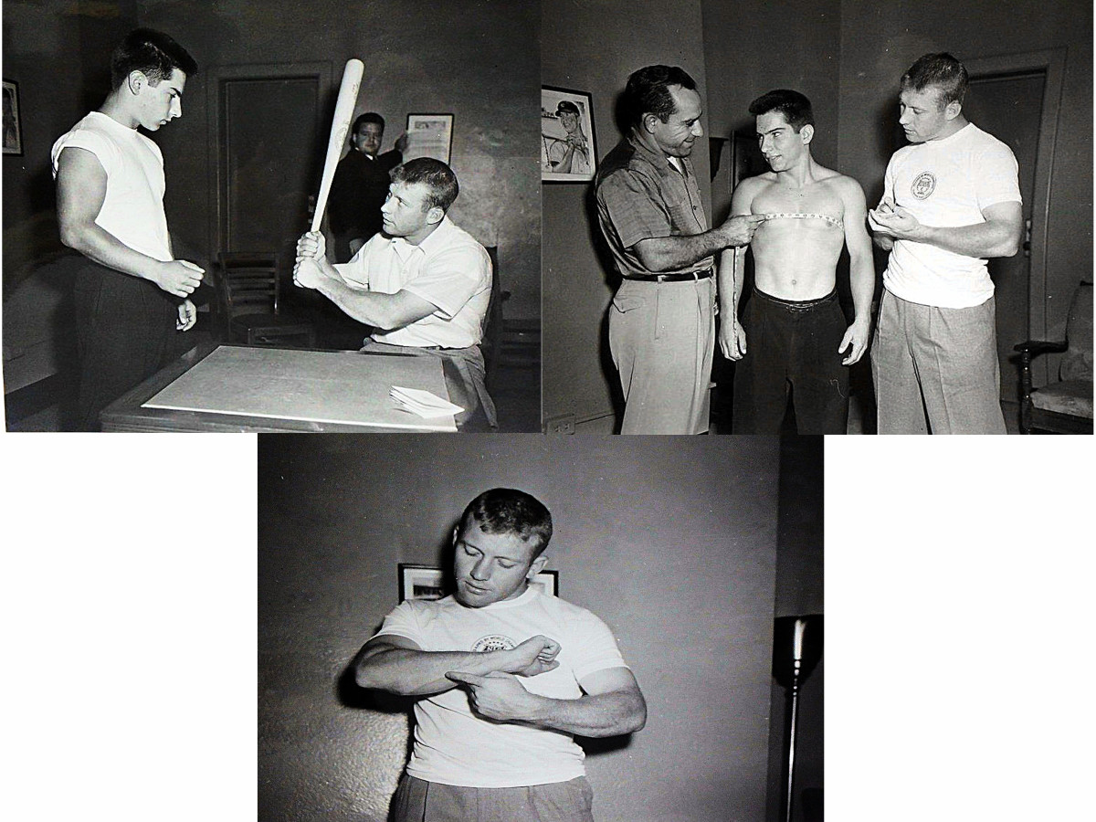 Mickey Mantle with the National Sports Council.