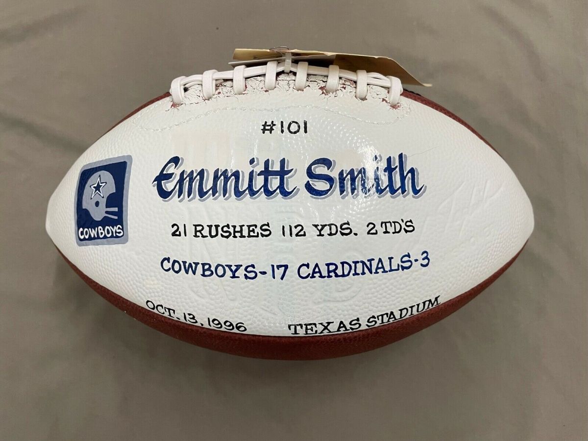 1996 Emmitt Smith ball from his personal collection.