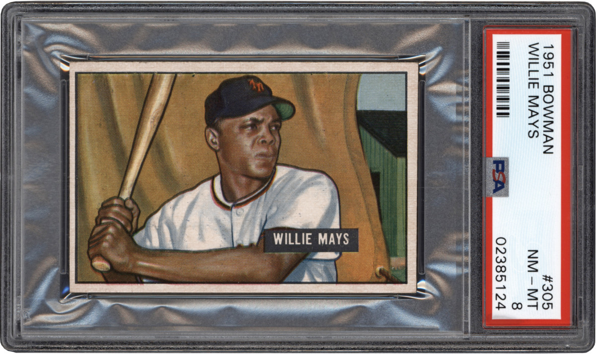1951 Bowman Willie Mays card.