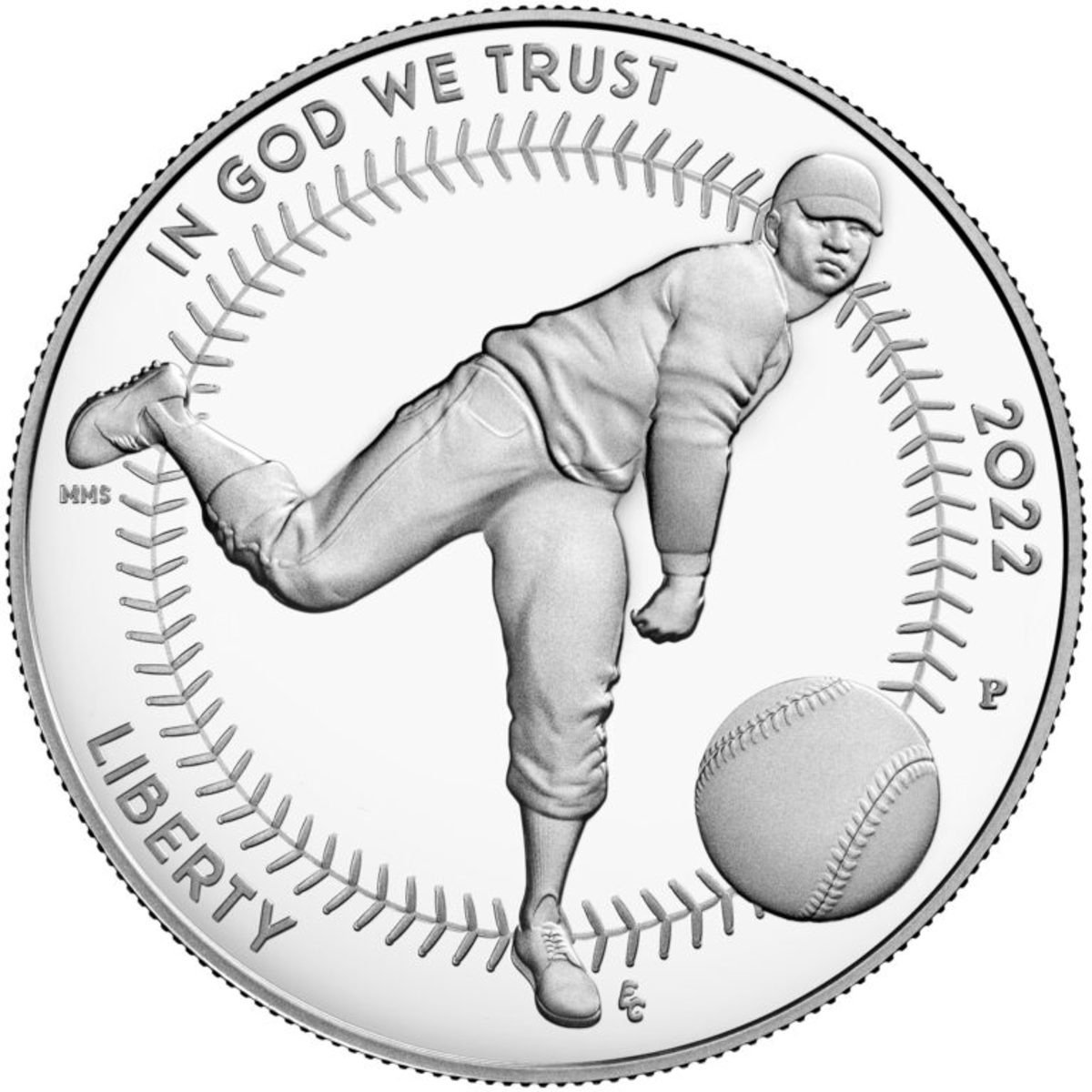 Silver dollar commemorating Negro Leagues Baseball.