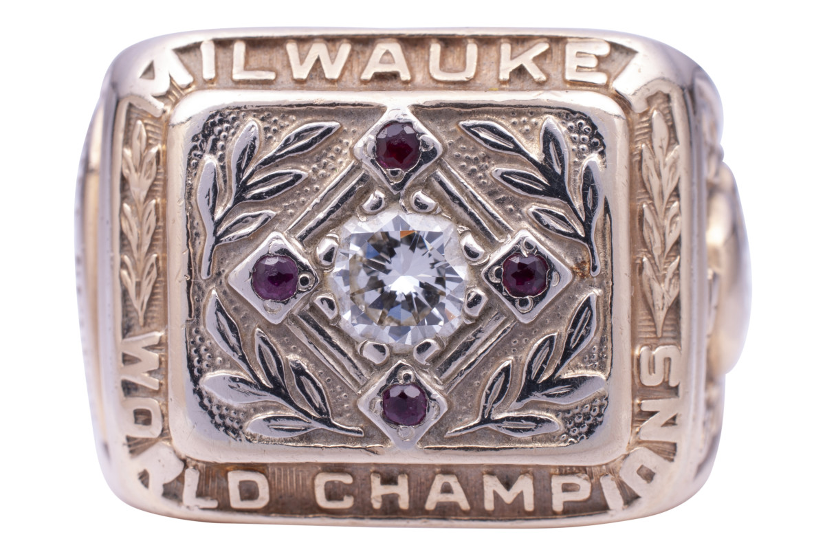 Milwaukee Braves World Series championship ring.