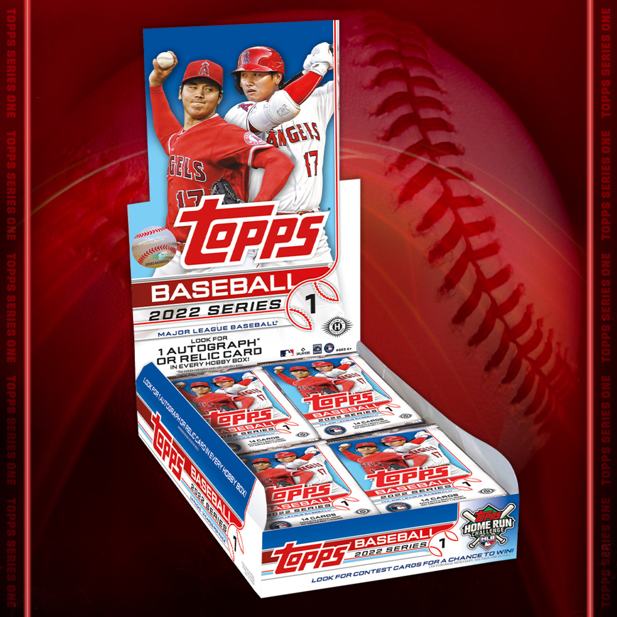 2022 Topps Series 1 Baseball with AL MVP Shohei Ohtani on the cover.