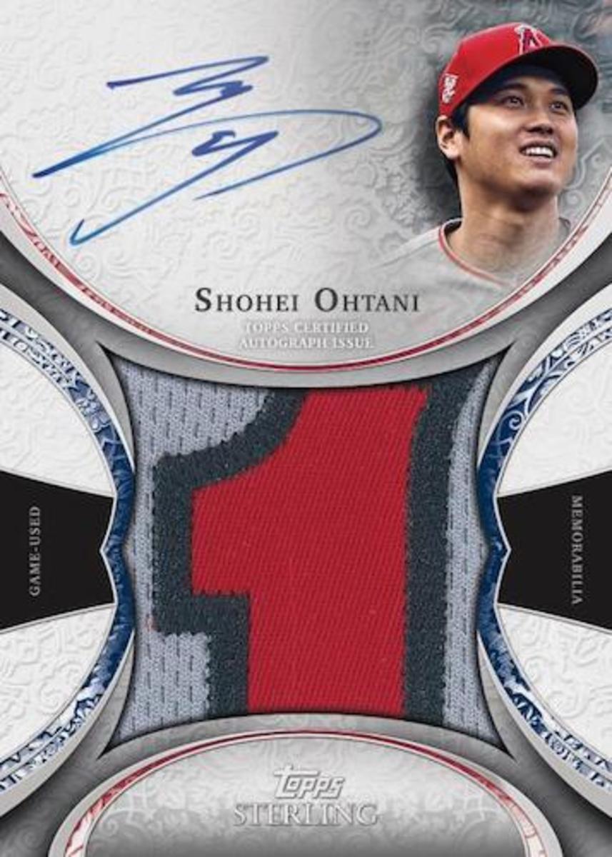 2022 Topps Serling Shohei Ohtani Jumbo autographed patch card.