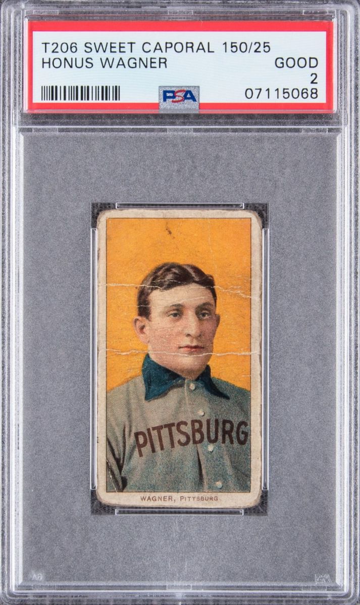 1909-11 T206 Honus Wagner card that sold for $3.75 million.